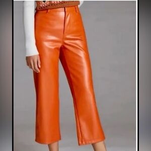 Anthropologie Faux Leather Pants